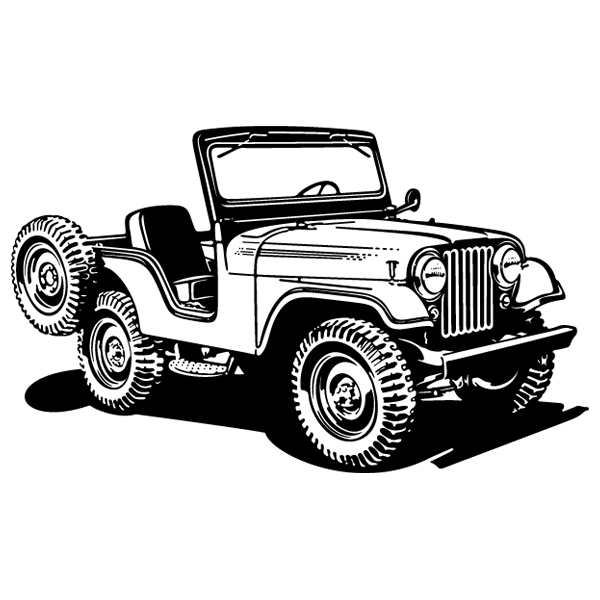 Stickers muraux: Jeep Guerre mondiale II