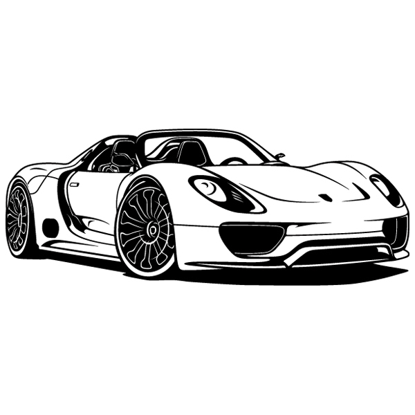 Stickers muraux: Porsche 918 Spyder