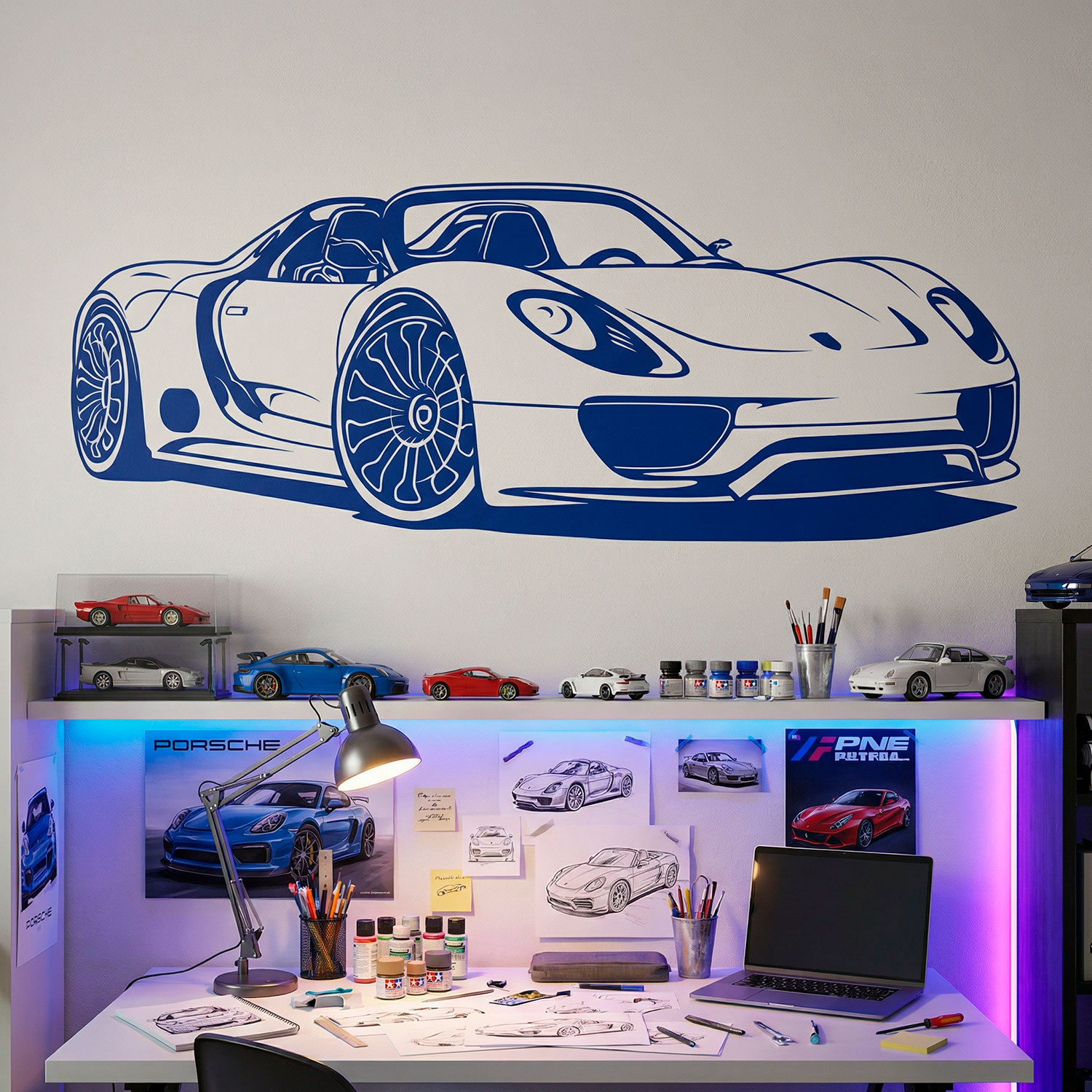 Stickers muraux: Porsche 918 Spyder