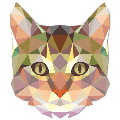 Sticker Mural Tete De Chat De L Origami Webstickersmuraux Com Sticker Mural Tete De Chat De L Origami Webstickersmuraux Com