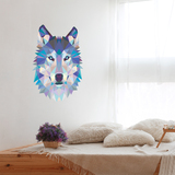 Stickers muraux: Tête de Loup Origami 5