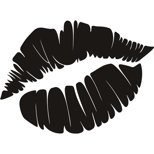 Stickers muraux: Impression sur les lèvres