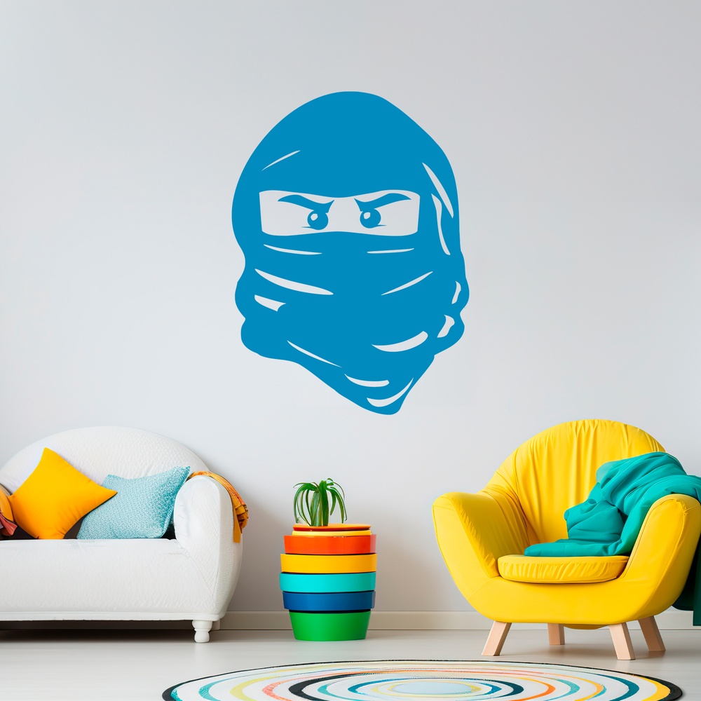 Stickers pour enfants: Visage de Lego Ninja