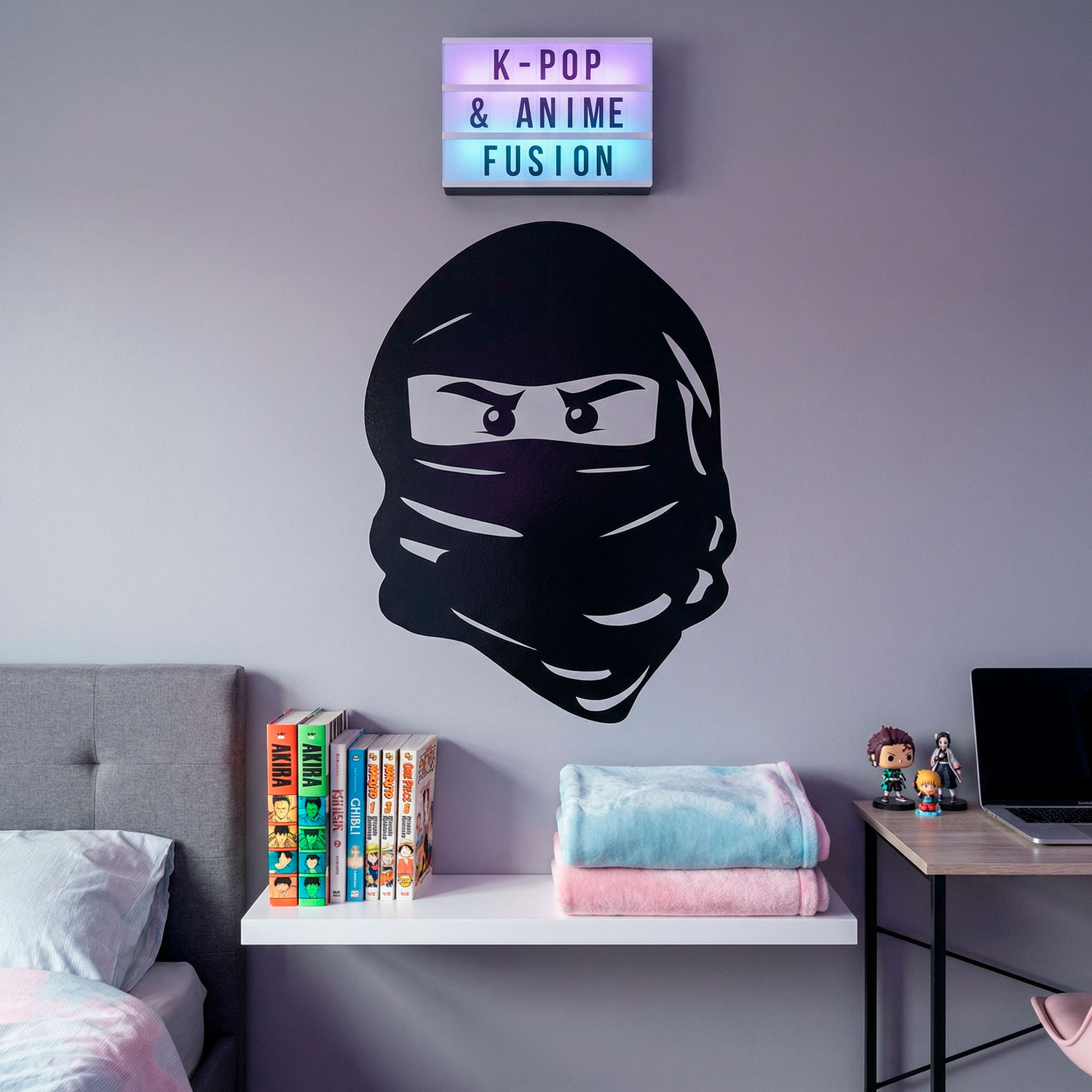Stickers pour enfants: Visage de Lego Ninja