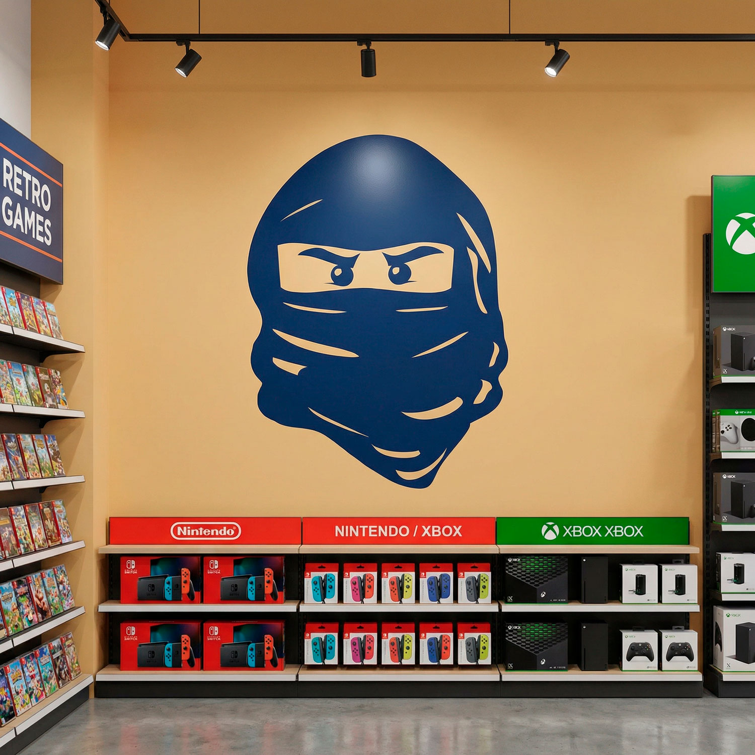 Stickers pour enfants: Visage de Lego Ninja