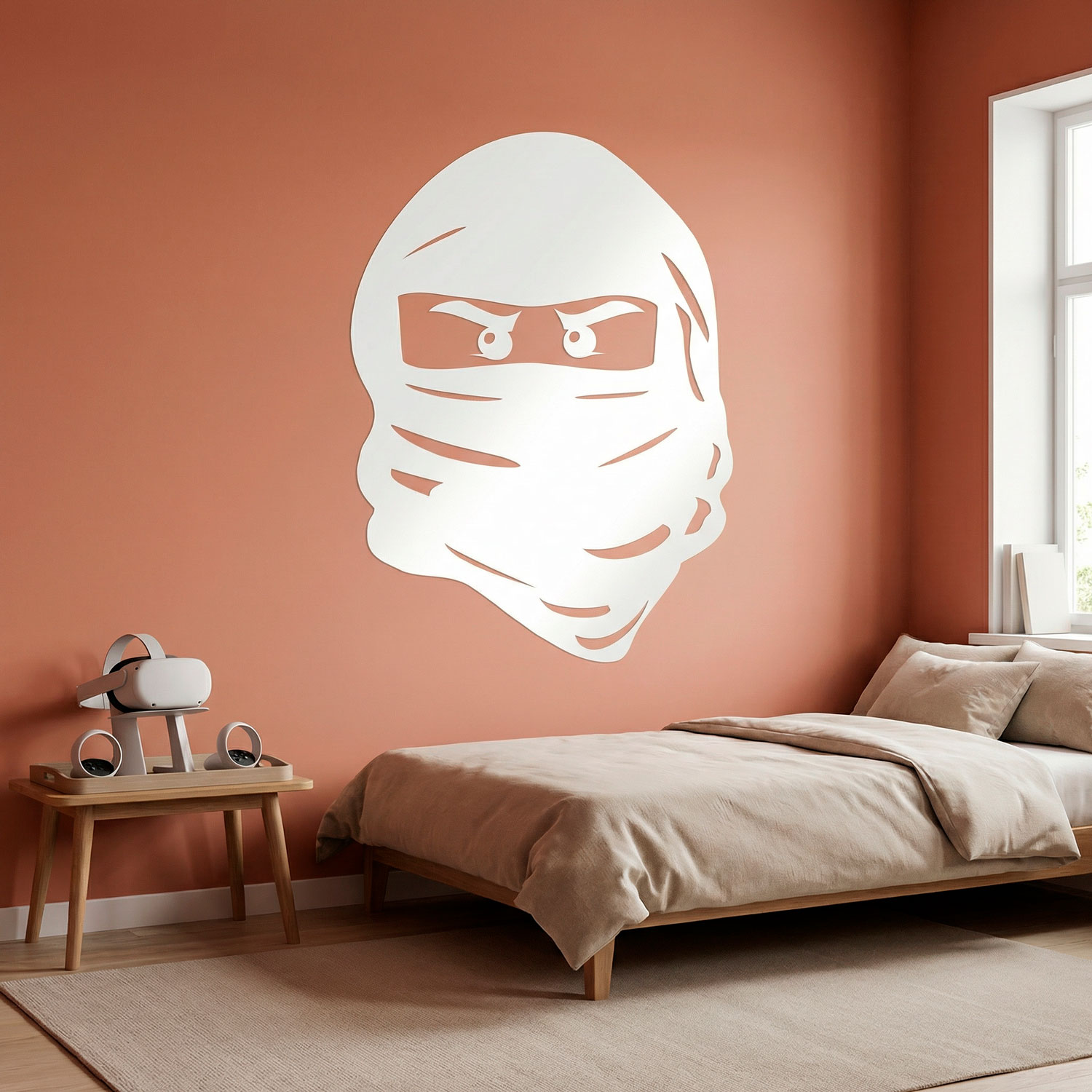 Stickers pour enfants: Visage de Lego Ninja