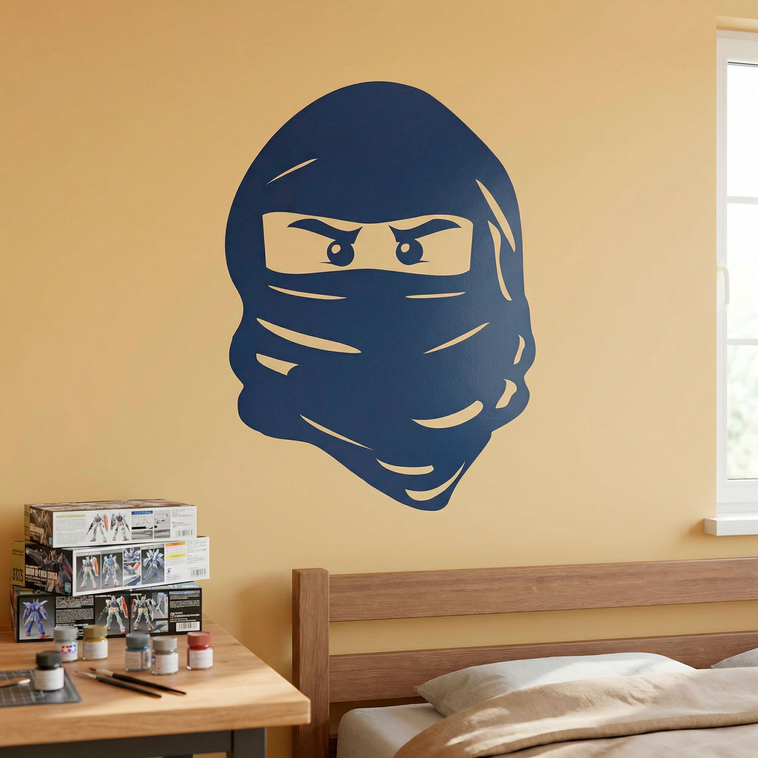 Stickers pour enfants: Visage de Lego Ninja