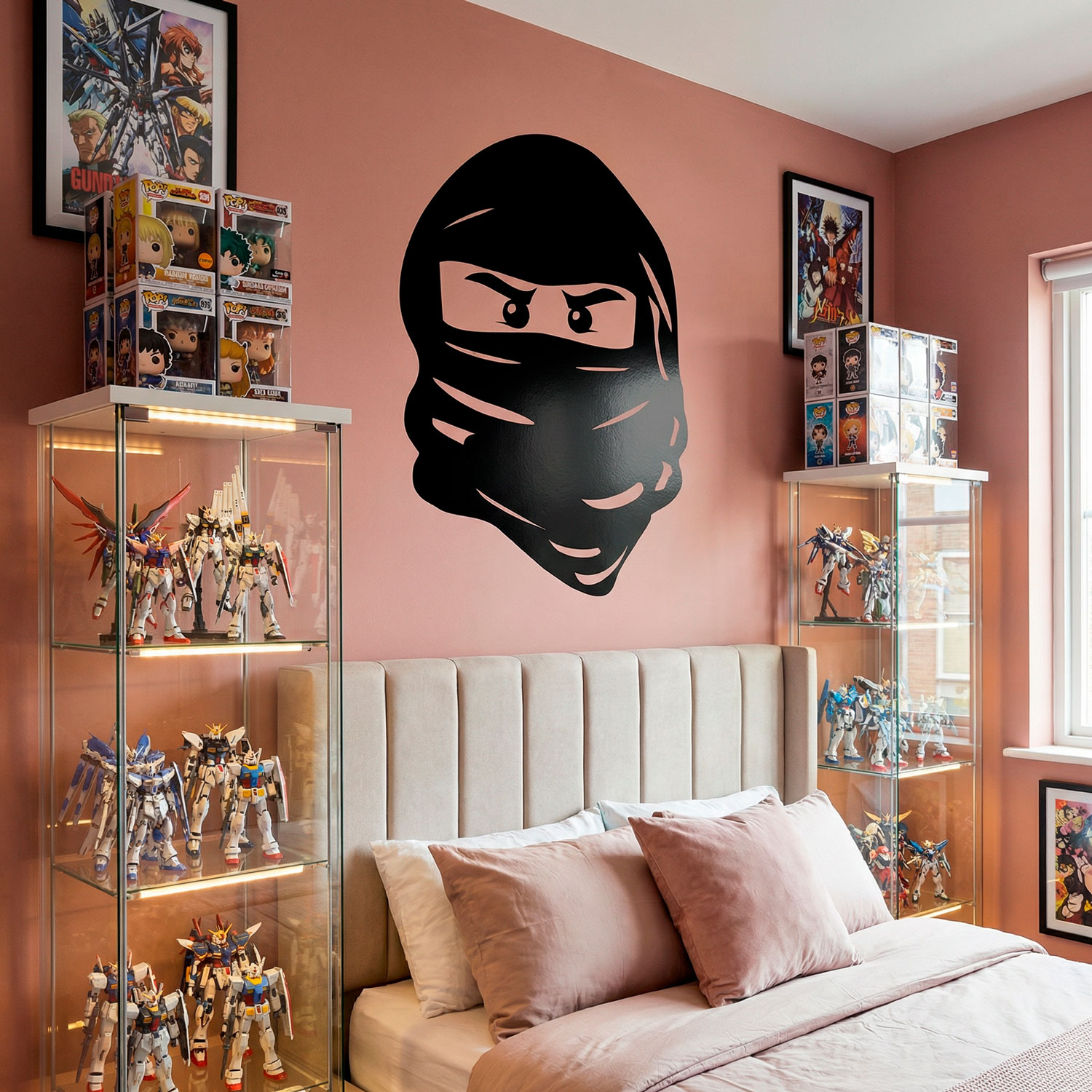 Stickers pour enfants: Visage de Lego Ninja