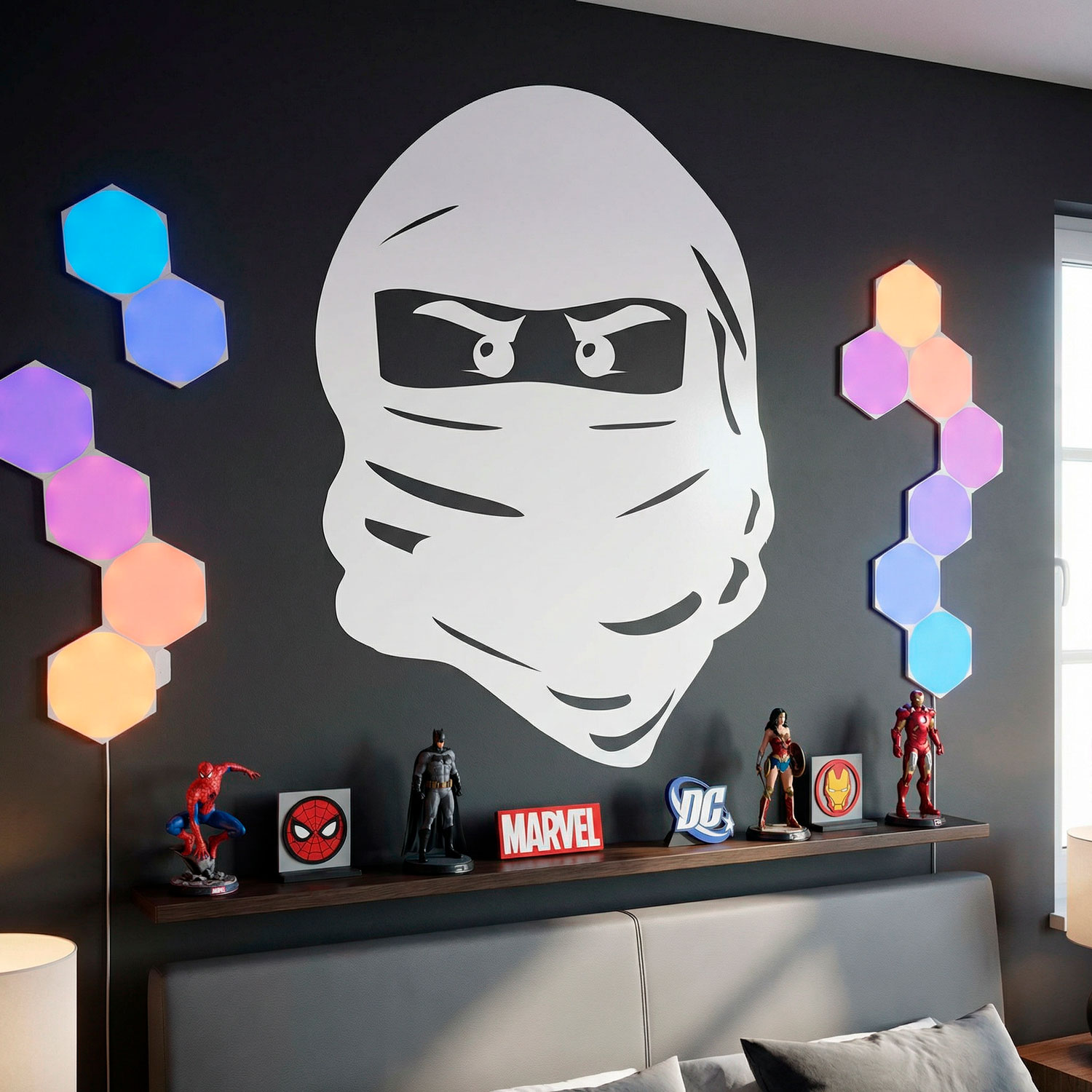 Stickers pour enfants: Visage de Lego Ninja