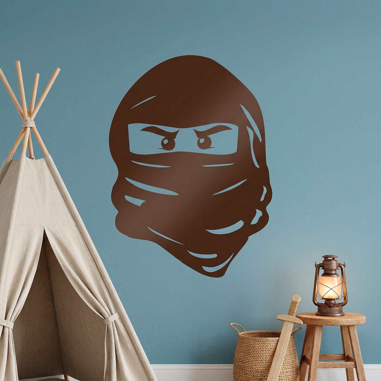 Stickers pour enfants: Visage de Lego Ninja