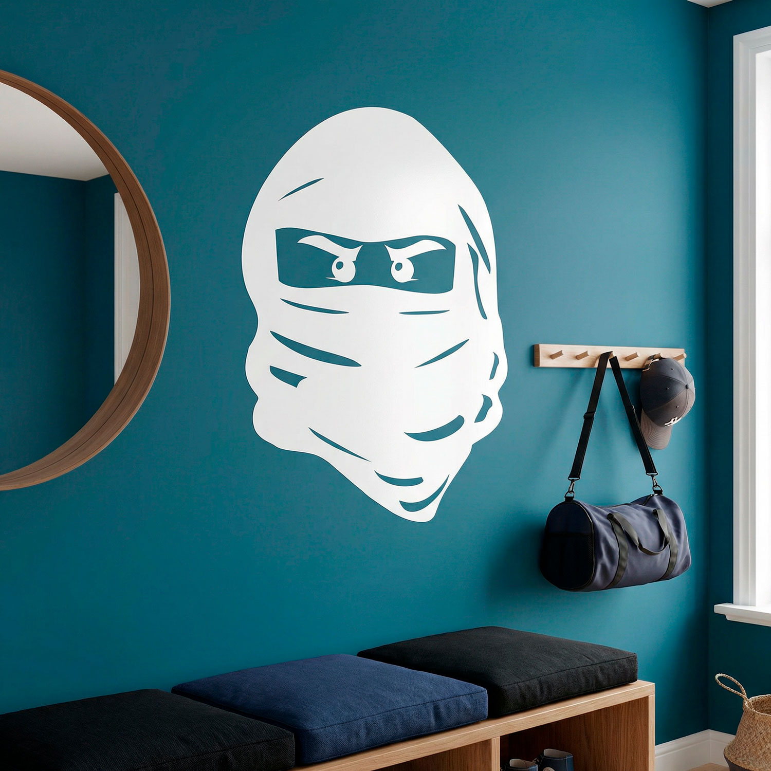 Stickers pour enfants: Visage de Lego Ninja