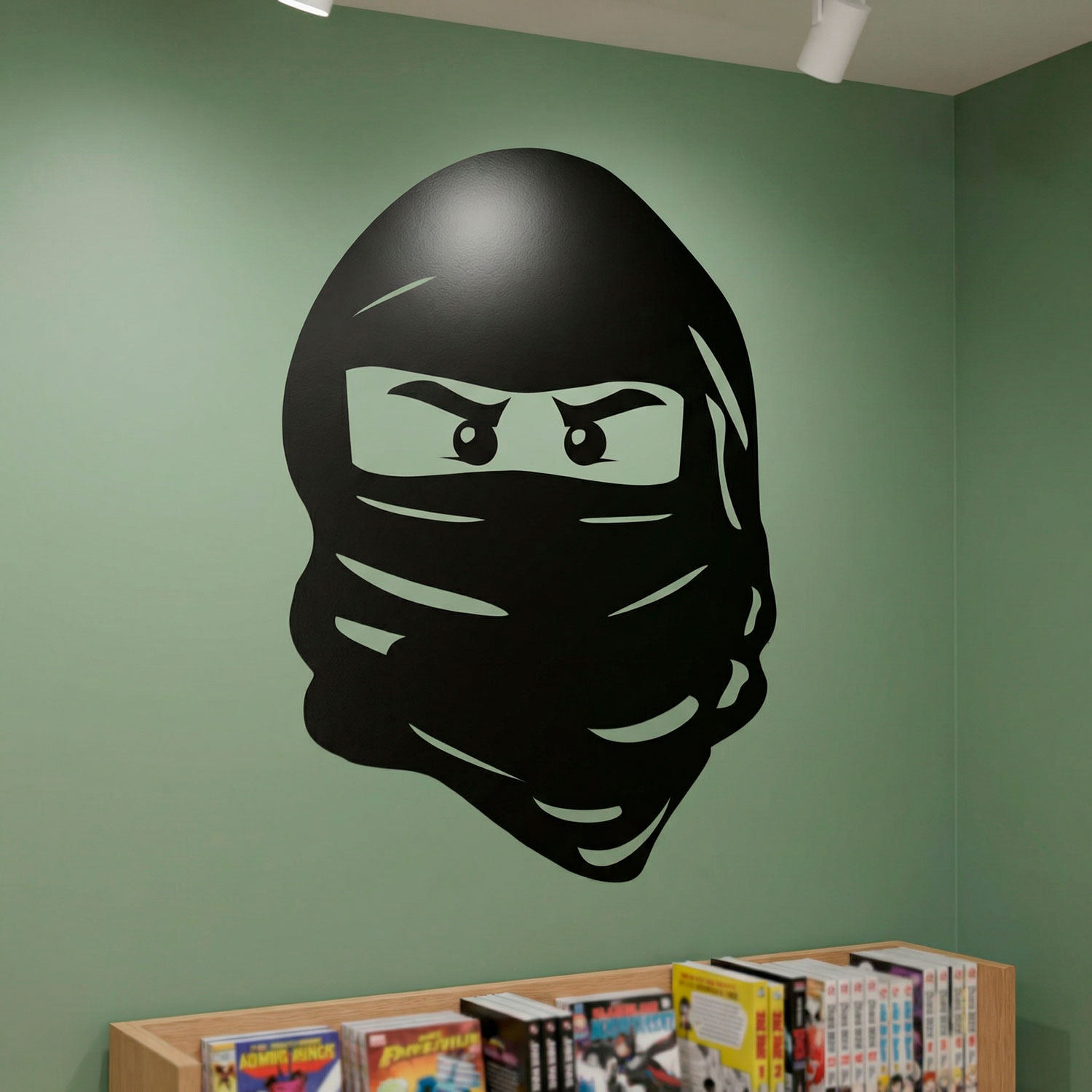 Stickers pour enfants: Visage de Lego Ninja