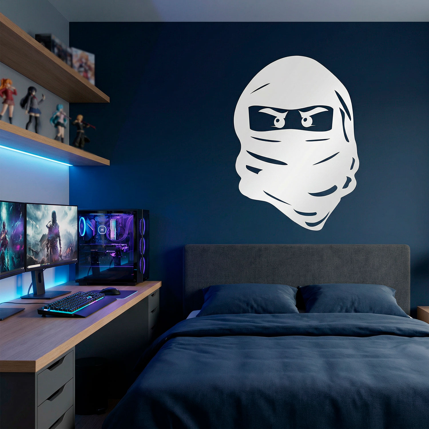 Stickers pour enfants: Visage de Lego Ninja