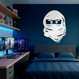 Stickers pour enfants: Visage de Lego Ninja 9