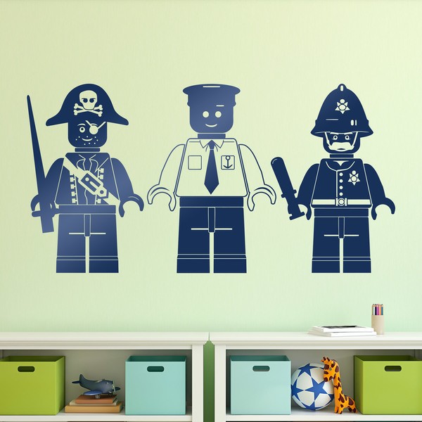 Stickers pour enfants: Trois figures de Lego