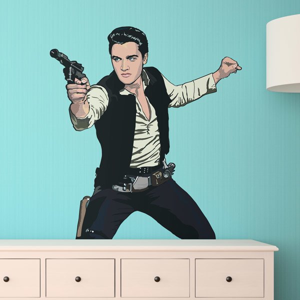 Stickers muraux: Elvis Han Solo