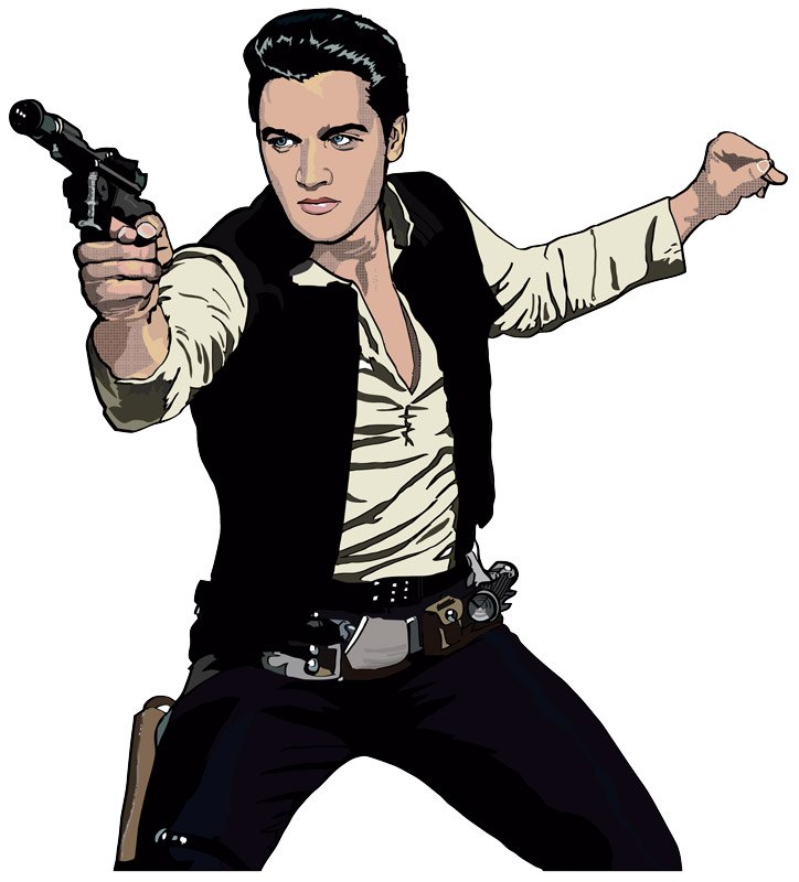 Stickers muraux: Elvis Han Solo