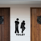 Stickers muraux: Icônes drôle Toilet de salle de bain 2