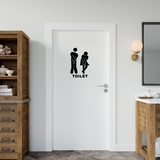 Stickers muraux: Icônes drôle Toilet de salle de bain 4
