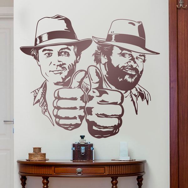 Stickers muraux: Bud Spencer et Terence Hill