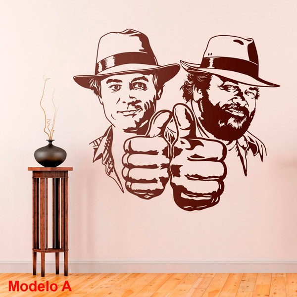 Stickers muraux: Bud Spencer et Terence Hill