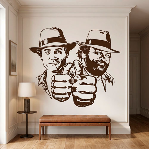 Stickers muraux: Bud Spencer et Terence Hill