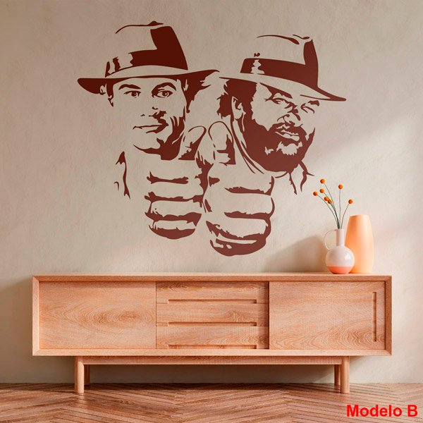 Stickers muraux: Bud Spencer et Terence Hill