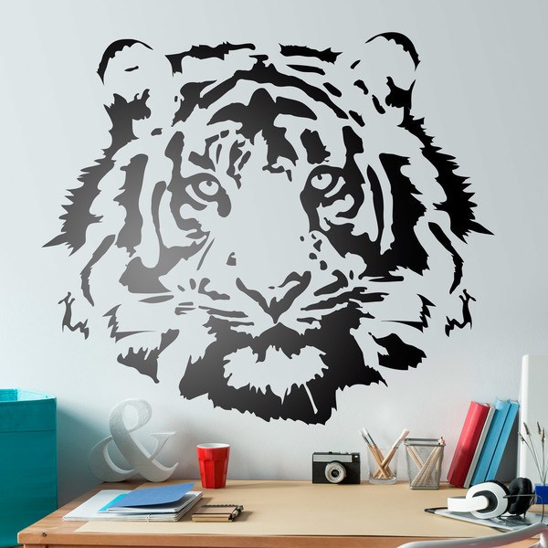 Stickers muraux: Visage de tigre