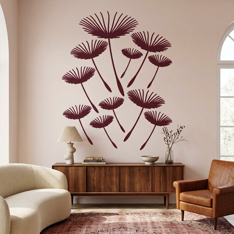 Stickers muraux: Pissenlits florale