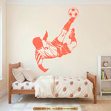 Stickers muraux: Footballeur faisant un chilien 11