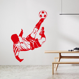 Stickers muraux: Footballeur faisant un chilien 4