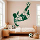 Stickers muraux: Footballeur faisant un chilien 8