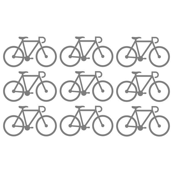 Stickers muraux: Kit 9 stickers Vélos course