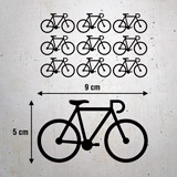 Stickers muraux: Kit 9 stickers Vélos course 3