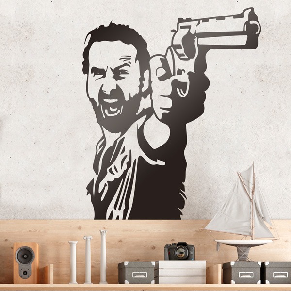 Stickers muraux: Rick Grimes TWD