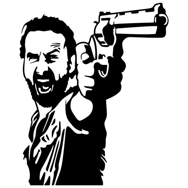 Stickers muraux: Rick Grimes TWD