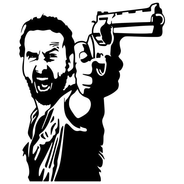 Stickers muraux: Rick Grimes TWD