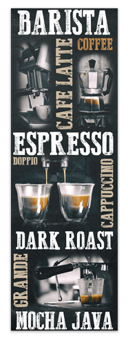 Stickers muraux: Poster adhésif types de café