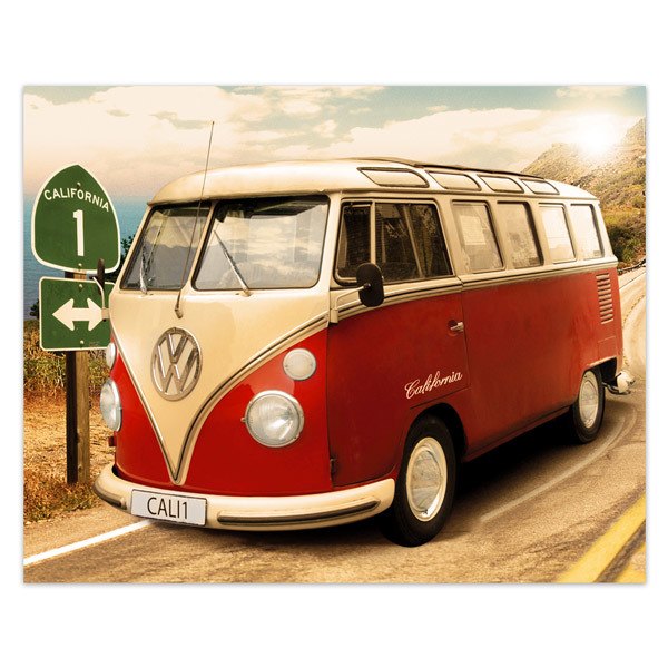 Stickers muraux: Volkswagen van Californie