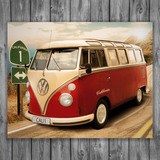 Stickers muraux: Volkswagen van Californie 3