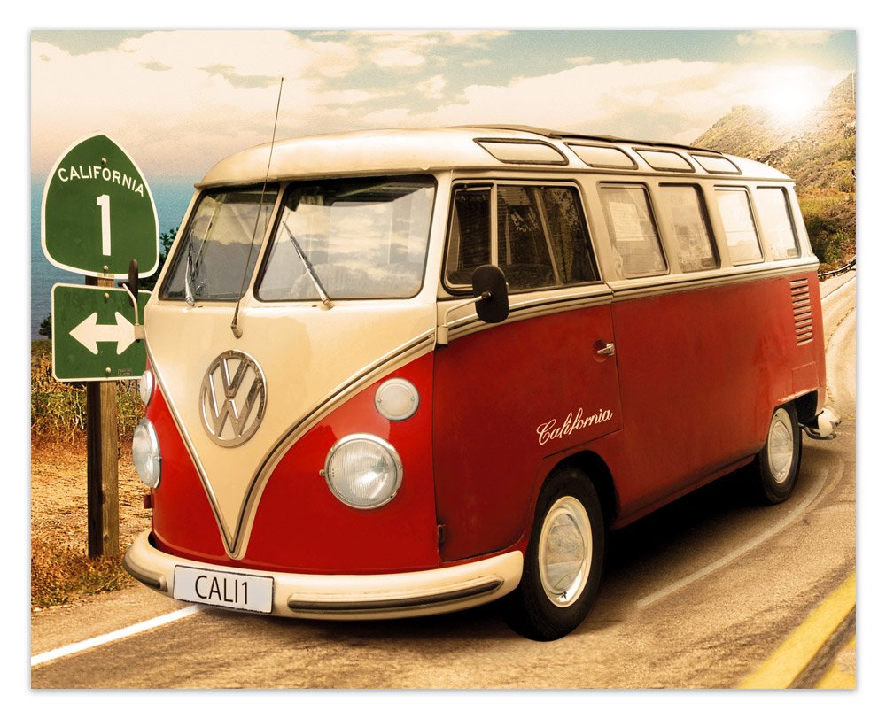 Stickers muraux: Volkswagen van Californie