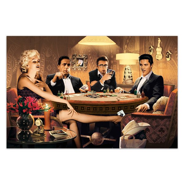 Stickers muraux: Stars du poker Hollywood