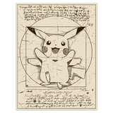 Stickers muraux: Pikachu Vitruvius 4
