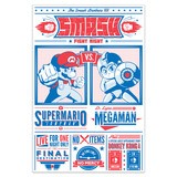 Stickers muraux: Mario Bros contre Megaman 4