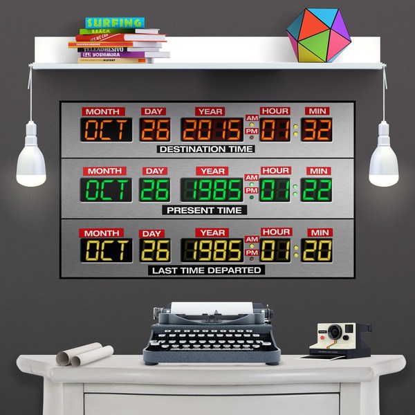 Panneau temporel DeLorean Retour vers le Futur 0