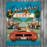 Stickers muraux: Poster adhésif Out Run Arcade 3