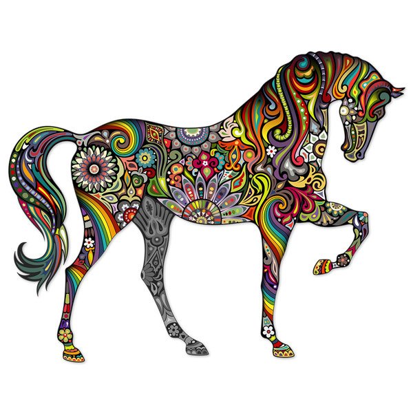 Stickers muraux: Cheval Hindou