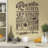 Stickers muraux: Recette secrète - Espagnol 2