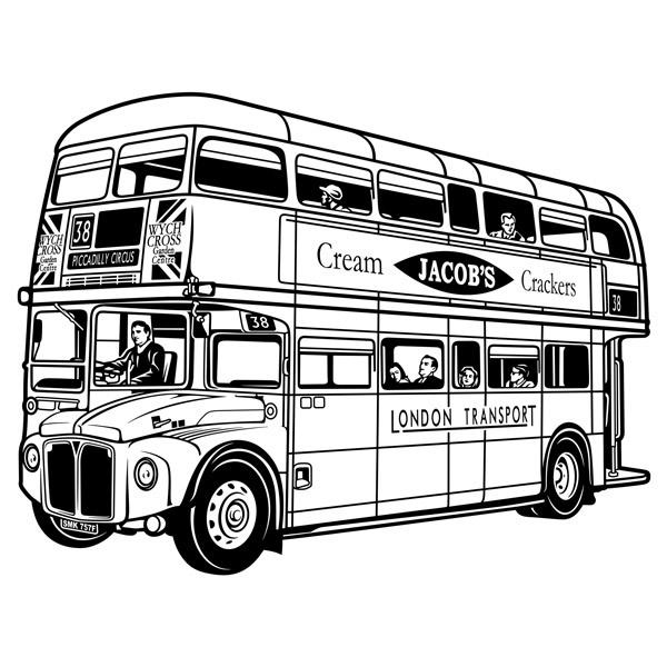 Stickers muraux: Bus Routemaster