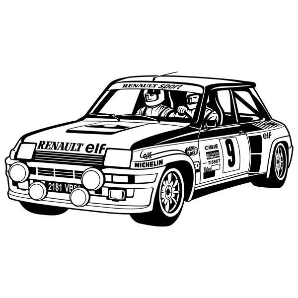 Stickers muraux: Renault 5 Turbo Rally